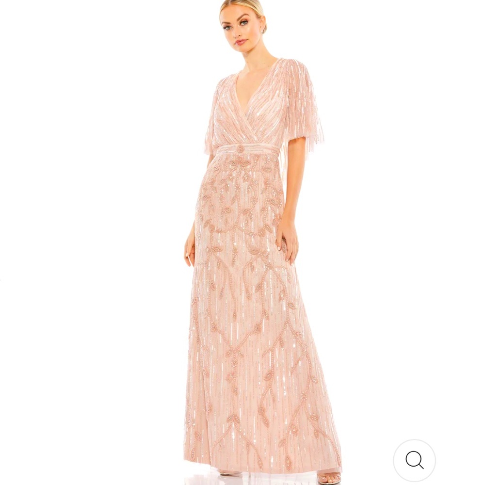 NWT Mac Duggal sequin beaded gown